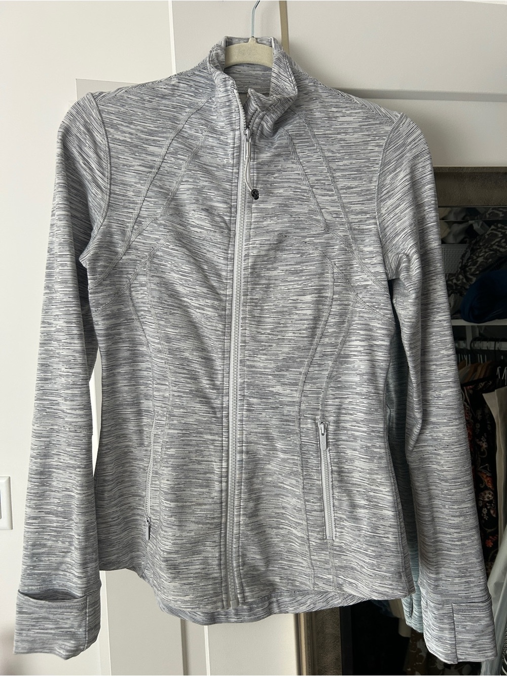 lululemon athletica Light Heather Gray Full-Zip Utility Jacket